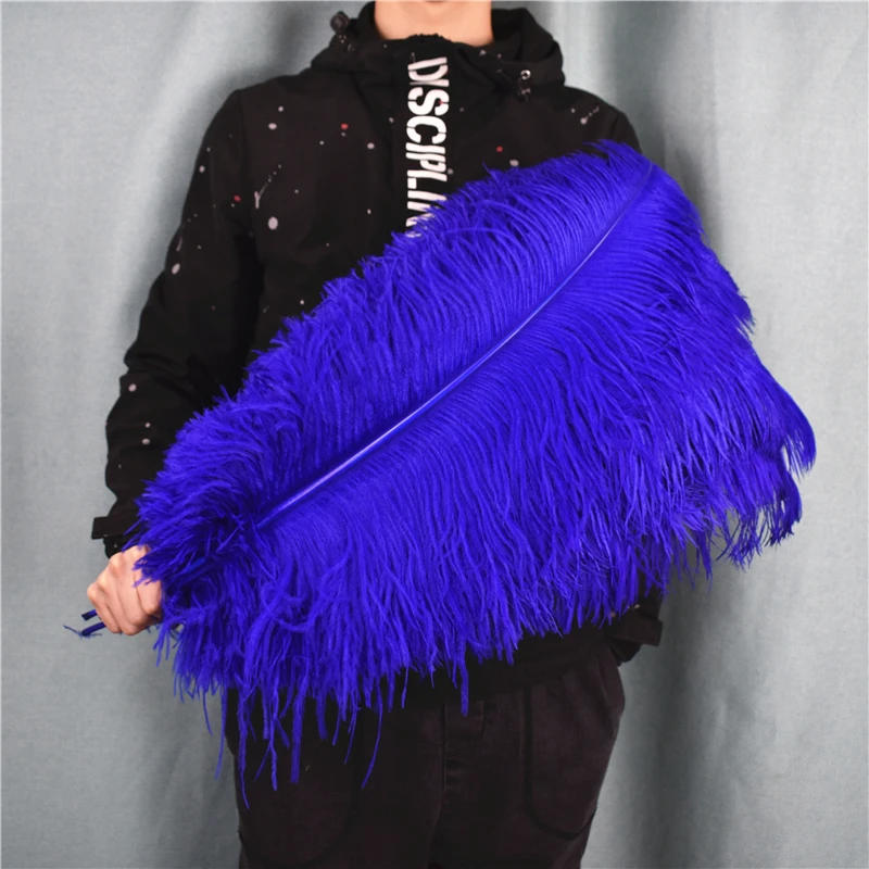 Description Picture 6 of itemRoyal Blue Ostrich Feathers for Decoration 15-70cm long Large Feather Decor Vases Table Centerpieces carnival Party Accessories