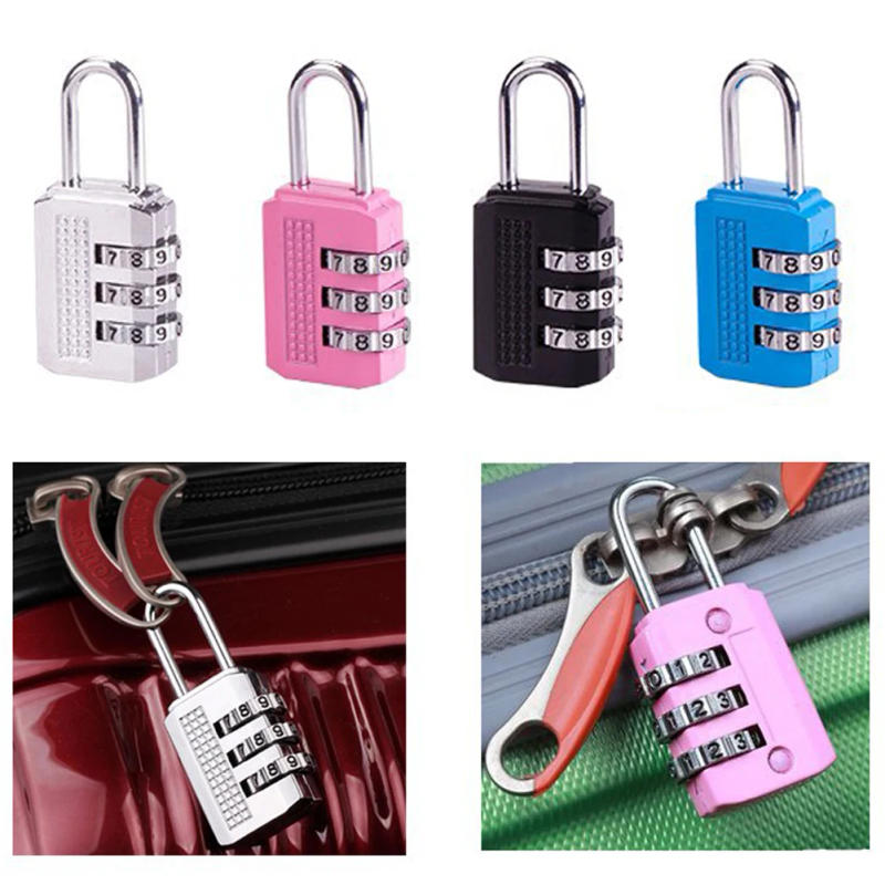 Description Picture 2 of item1 Pcs Practical Cabinet Locker Lock Combination Lock 3 Digit Combination Padlock Luggage Coded Lock Security Security Lock