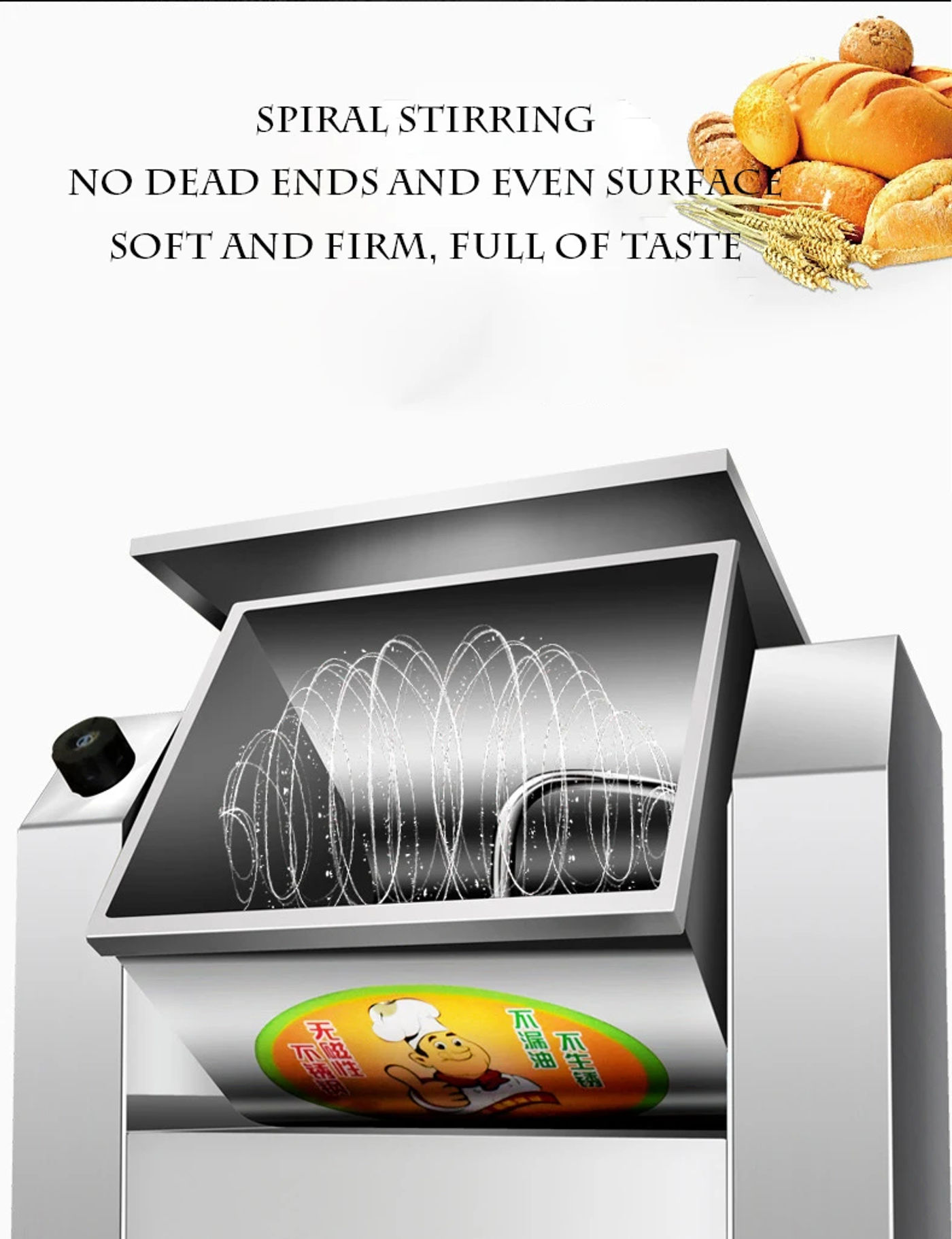 Description Picture 5 of itemAutomatic Dough Divider Round Ball Maker Commercial Pizza Bread Dividing Dough Cutter Rounder Machines