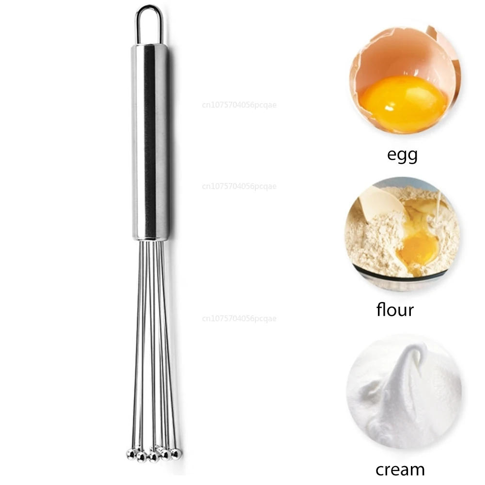 Description Picture 5 of itemStainless Steel Egg Stirring Rod Whisk Manual Butter Butter Flour Mixing Kitchen Mixer Baking Tools Cooking Tools