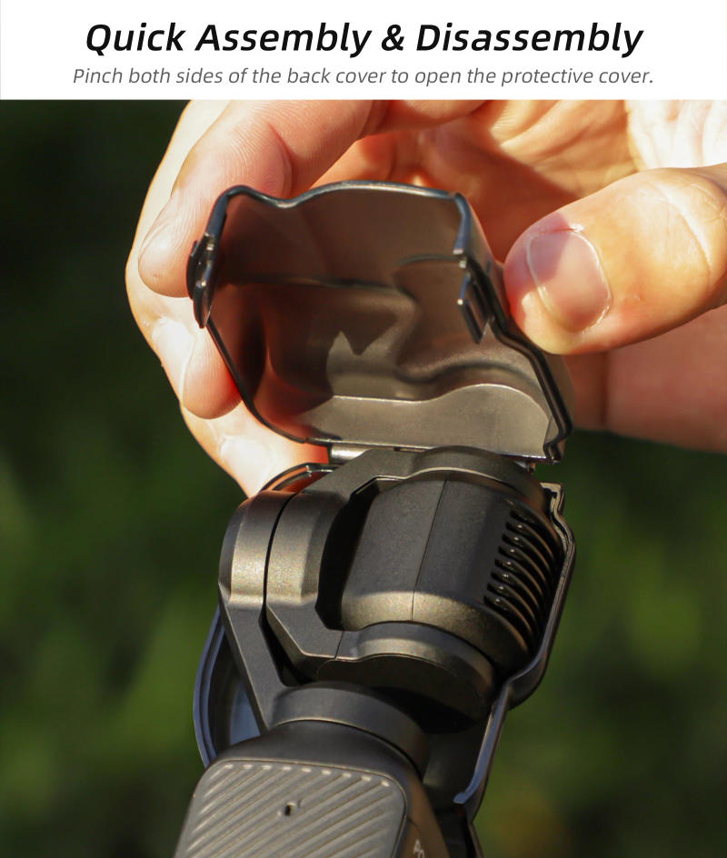 Description Picture 4 of itemFor DJI Osmo Pocket3 Integrated Gimbal Lens Screen Protector Anti-drop Anti-Scratch Silicone Protective Cover Accessories Set