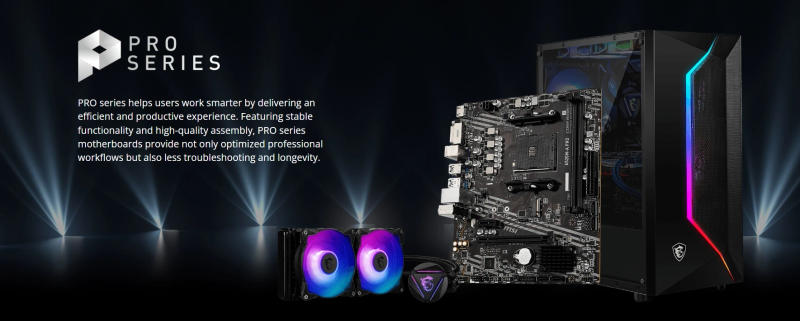 Description Picture 2 of itemMSI Mainboard A520M A PRO Motherboard AMD A520 Socket AM4 STAT 3.0 DDR4 Memory channel Dual M.2 SSD 4600(OC) MHz Audio etc