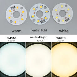5V 31MM 3colors LED Light Source round Board chips 3W Warm White SMD 2835 Lamp Bead Plate DIY Bulb replace for book night lamp