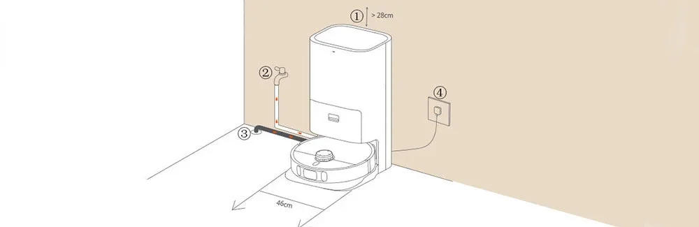 Description Picture 6 of itemXIAOMI MIJIA Omni Robot Vacuum Mop 1S/2 Pro Automatic Up And Down Water Device Pack Kits Original Accessory B113CN-PJ