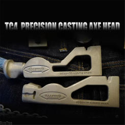 Not Polished TC4 Titanium Alloy Axe Head Unpolished Embryo Hatchet for Cutting Wood Outdoor Indoor Carpenter Man Gift Hand Tools