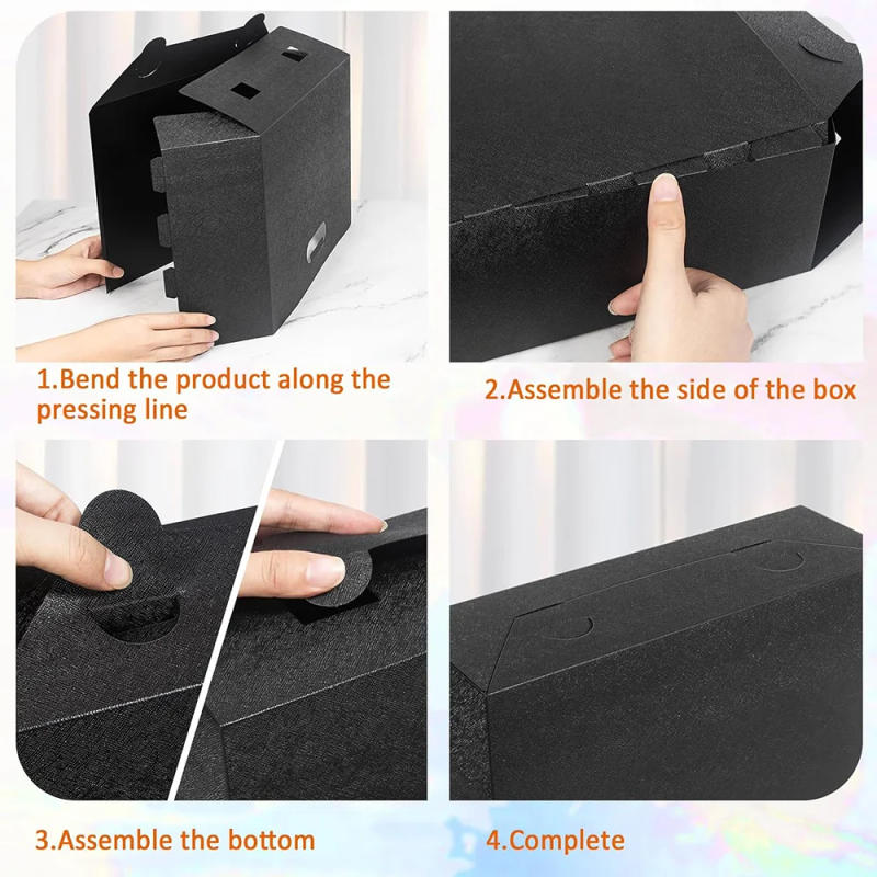 Description Picture 6 of itemCreative Folding Storage Basket 12x12 Cm Size Foldable Organizer Scrapbook Paper Office Students Book Clip Book Cushion