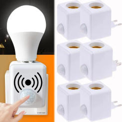 New AC110-220V Wall Mounted LED Human Infrared Sensor Lamp Holder Intelligent Delay E27 Screw Port Sensor Lamp Head Adapter