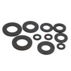 5-50pcs M2 M2.5 M3 M4 M5 M6 M8 M10 M12 M14 M16 M20 M22 M24 GB97 Black Grade 8.8 Carbon Steel Flat Washer Plain Gasket Pad DIN125
