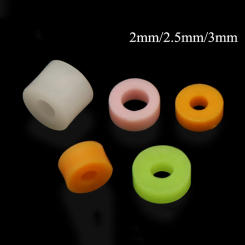 80Pcs 2mm/2.5mm/3mm Color Plastic Shaft Sleeve Fixed Gasket Limit Sleeve Washer DIY Experiment Model Material