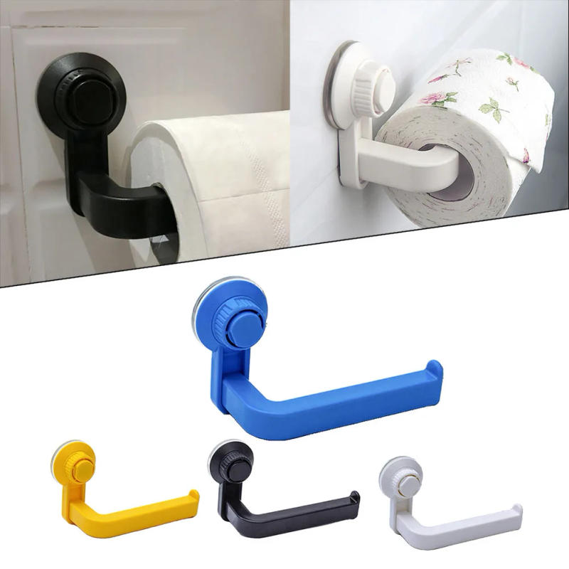 Description Picture 3 of itemBathroom Punch-Free Paper Towel Holder Roll Holder Suction Cup Paper Roll Holder Bathroom Punch-Free Rack Tissue