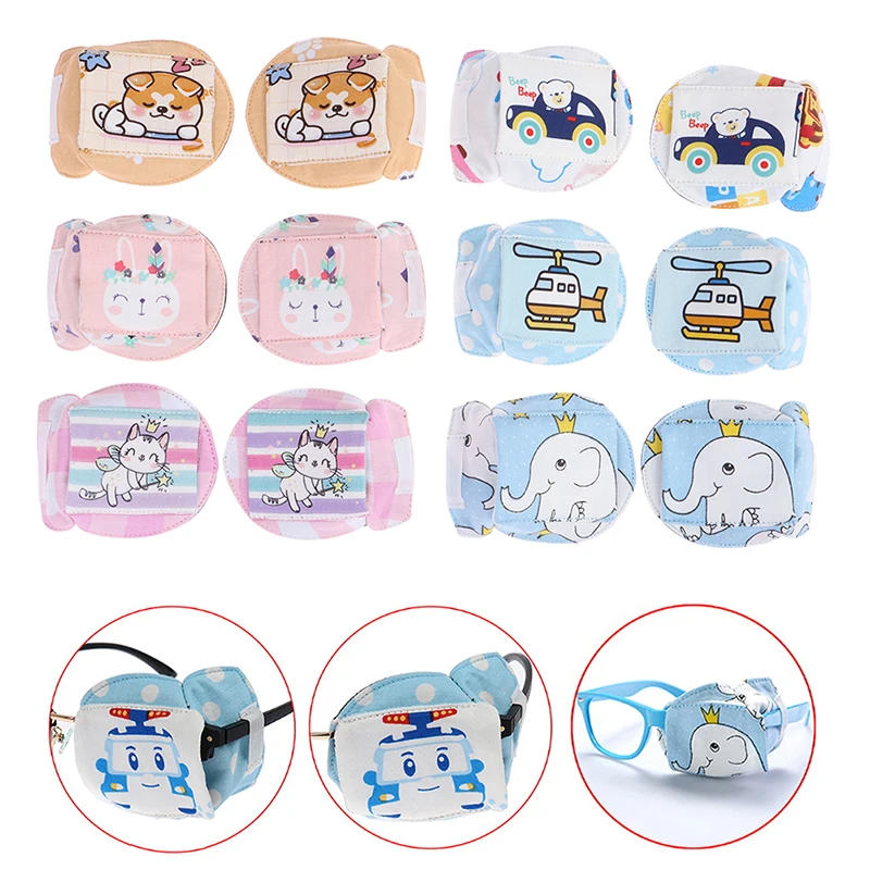 Description Picture 2 of item1Pc Cartoon Cotton Single Eye Mask Eye Mask Patch Child Amblyopia Eye Patches Amblyopia Obscure Astigmatism Training Eye Mask