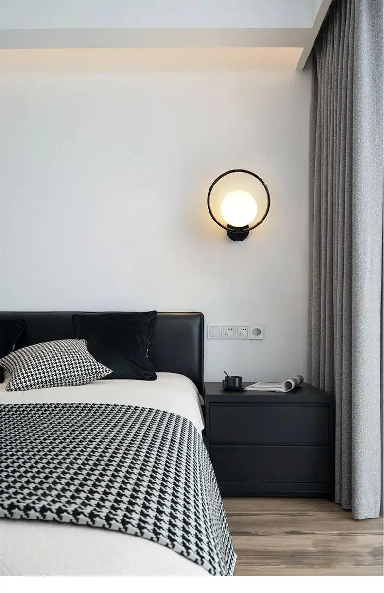 Description Picture 6 of itemModern Nordic LED Wall Lamp Nordic Golden Lighting Lamps for Room Decor Bedroom Home Decoration Fixtures Indoor Wall Sconces