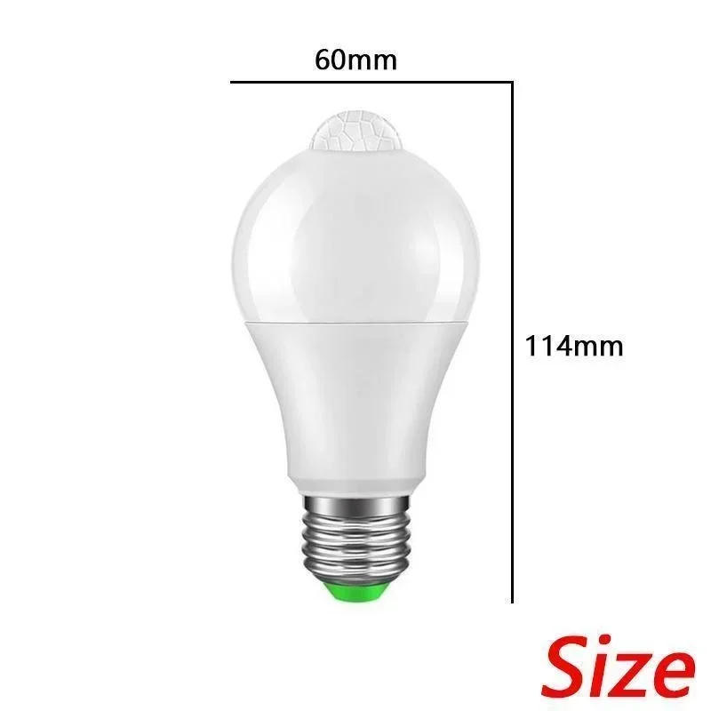 Description Picture 5 of itemE27 PIR Motion Sensor Lamp 12W 15W 18W 20W 110V 220V LED Bulb Motion Sensor Infrared Radiation Motion Detector Security Light