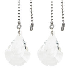 2 Pcs Chain Ceiling Fan Light Pull Decorative Lamp Accessories Extension Zipper Pulling Chains