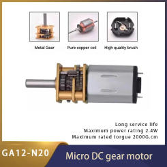 DC 3V/6V/12V N20 Mini Micro Metal Gear Motor with Gearwheel DC Motors 30/50/60/100/150/200/300/500/1000RPM