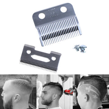 Movable Blade Hair Cutting Clipper Blade Steel Clipper Accessories With Screws