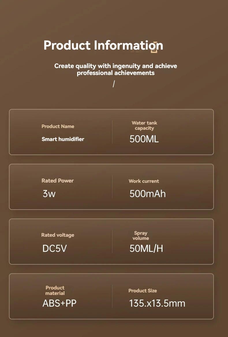 Description Picture 4 of item500ml Smart Humidifier Large Mist Output Auto Shutoff Warm Night Light Air Purification Quiet Operation for Home Office Nursery