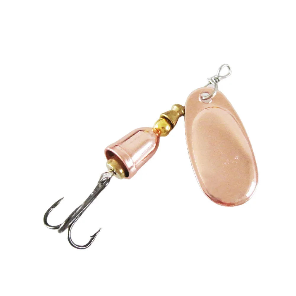 Description Picture 5 of itemMetal Lure Brass Hard Artificial Spoon Bait Copper Blade Rotating Spinner Fishing Lures   Freshwater Creek Trout Fishing Tackle