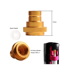 Adapter for Soda DUO/Terra/Art Maker with TR21-4 Male Thread Soda Maker Accessories