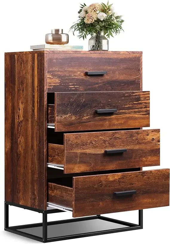 WLIVE Dresser for Bedroom with 4