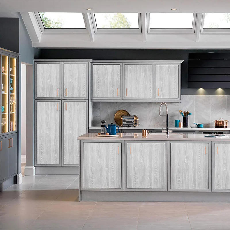 Description Picture 2 of itemWood Grain PVC Wall paper - Self-Adhesive, Moisture-Resistant Paper for Renovating Bedroom Wardrobes, Cabinets,and Old Furniture