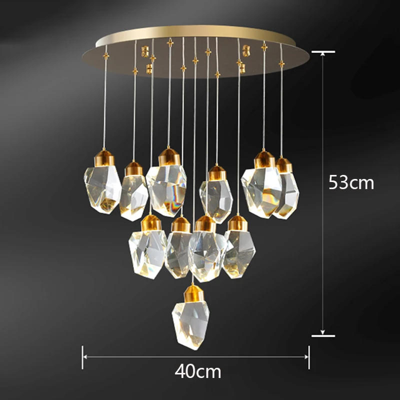 Description Picture 5 of itemhome decorationPendant lights, luxury crystal living room chandelier, dining room Pendant lamp, ceiling light, indoor lighting