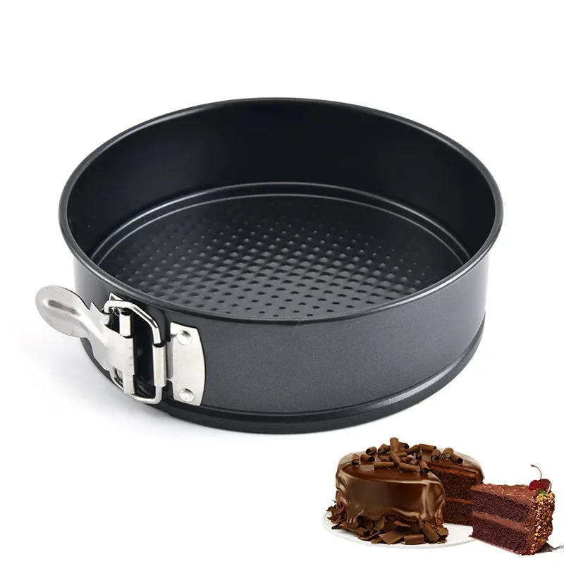 Description Picture 2 of item4/7/9/10 Inch Non-Stick Removable Bottom Cake pan set Bake Mould with Lock Divice Bakeware Cake Molds Baking Accessories