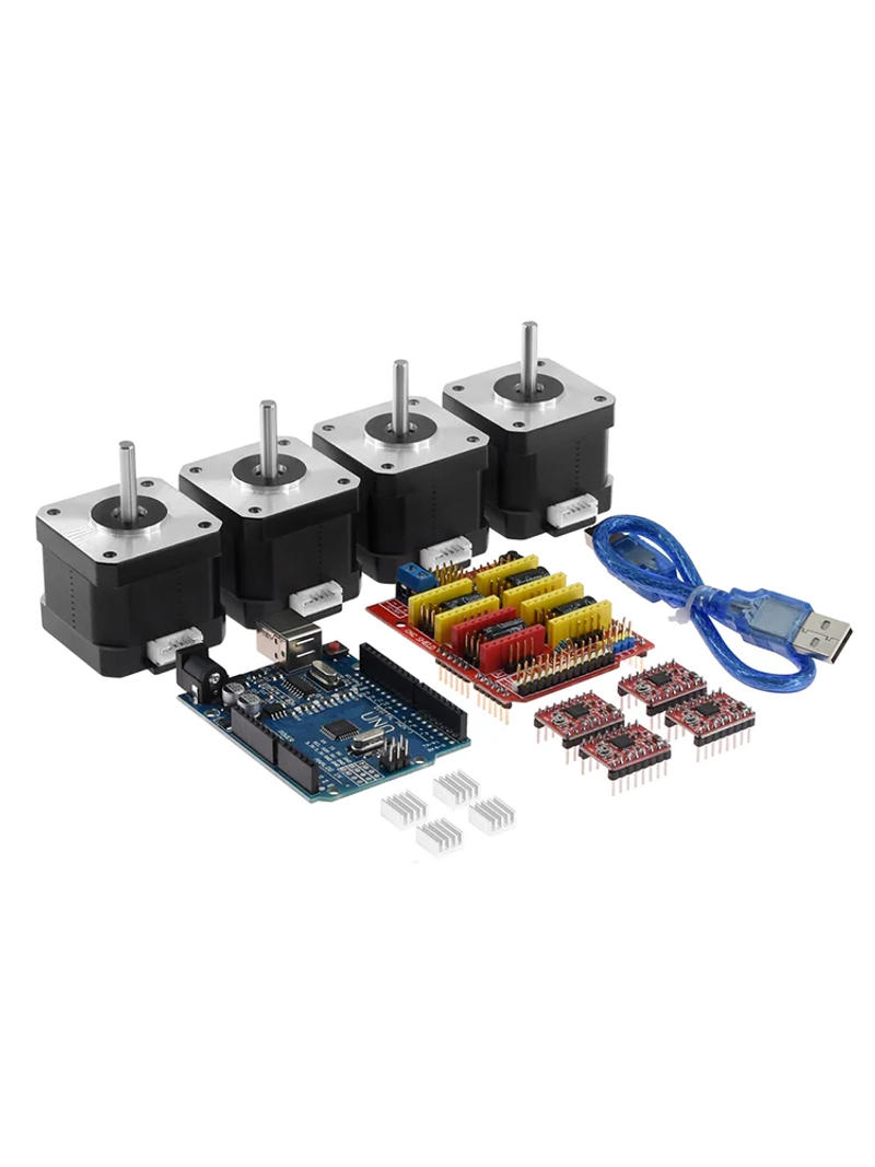 Description Picture 4 of itemNema17 Stepper Motor KIT + CNC Shield V3 Engraving Machine + A4988 Driver + 42 Stepper Motor Nema17 17Hs4401S With Wire