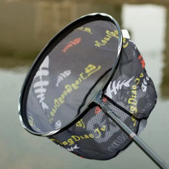 1 PCS Fishing Net Head Anti-hook Outdoor Hand Net Ultra Light Aluminium Alloy Solid Deepening Net Fishing Tool Accessories