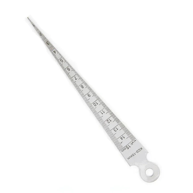 Description Picture 6 of item1-15mm Wedge Feeler Gauges For Measurement Clearance Ruler Gap Ruler Filler Gauge Measuring Probes Thickness Meter Steel Ruler