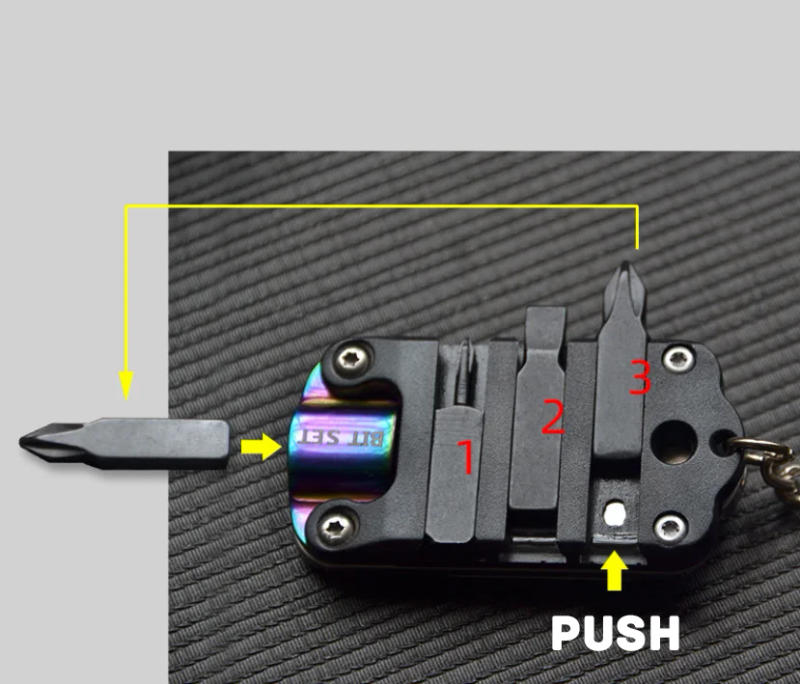 Description Picture 3 of itemMultifunctional Screwdriver Pocket Fold Mini Knife EDC Portable Keyring Keychain Outdoor Camping Utility Gadget To Open Box