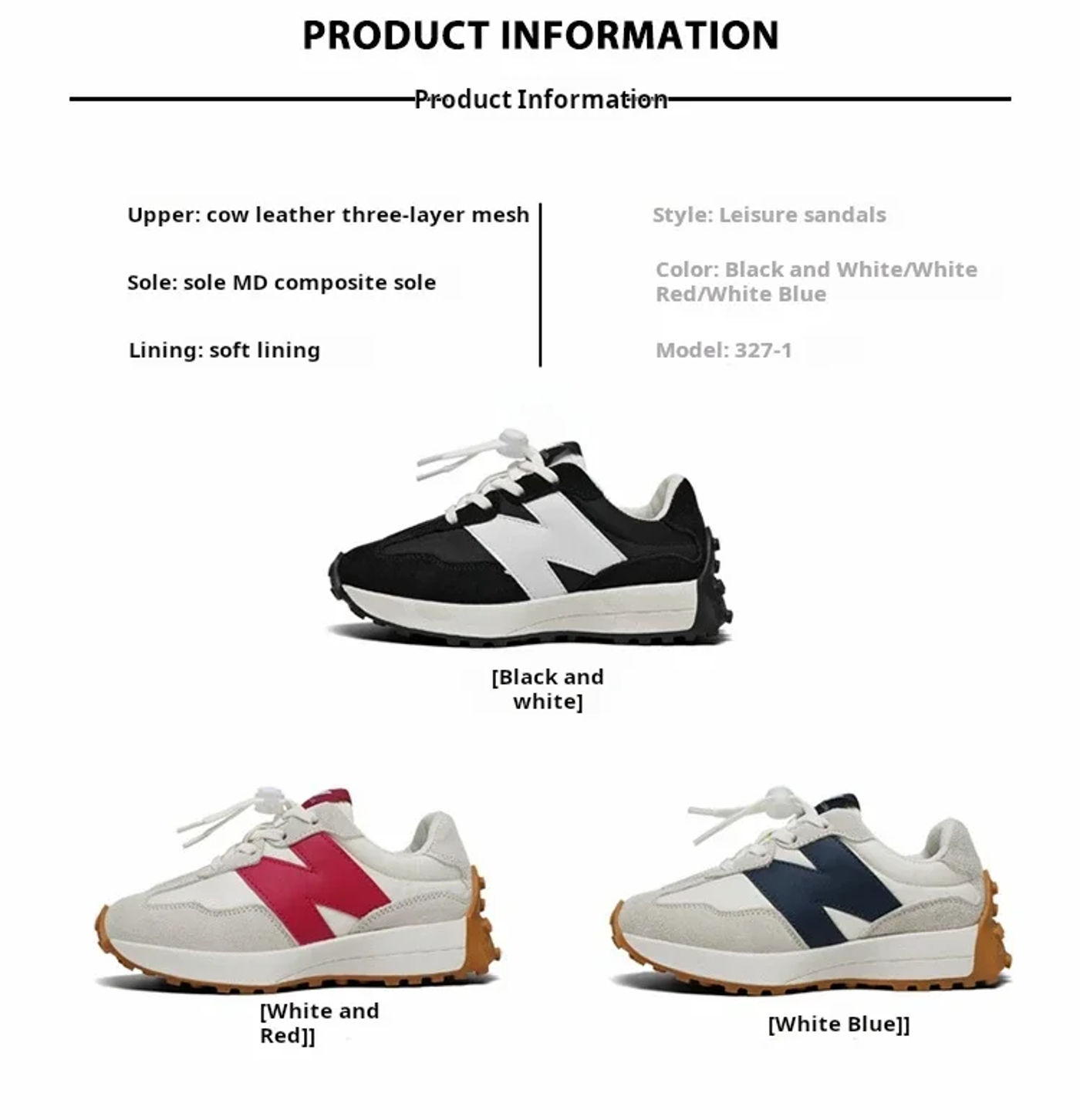 Description Picture 5 of itemChildren Sports Shoes Non-slip Soft Sole Shoes Kids Running Sneakers Comfort Lace-up Neakers Breathable Athletic Shoes