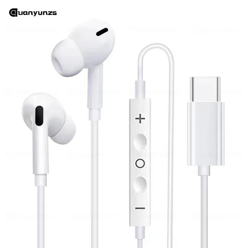 Description Picture 2 of itemWired Earphones Type c Earbuds for Apple Lightning Headphones with Line Iphone 5 6 8 7 Plus X XS MAX XR 10 11 12 13 14 Pro 15 16