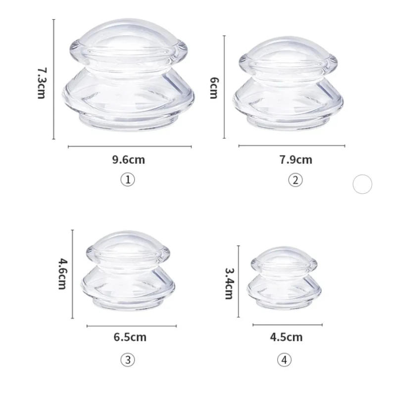 Description Picture 4 of itemSilicone Massage Body Cups Slimming Ventouse Anti Cellulite Suction Cups Face Sucker Chinese Vacuum Cupping Therapy Massager Set