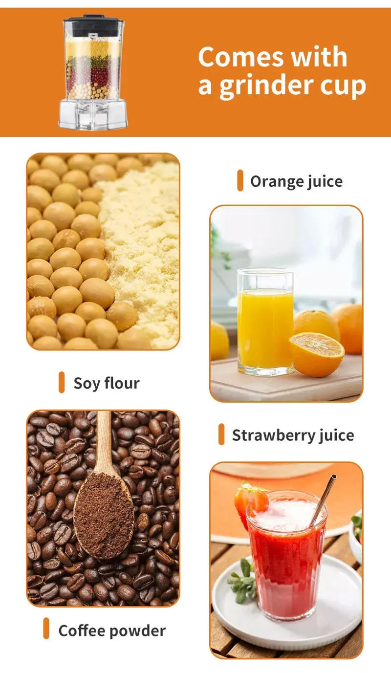 Description Picture 5 of itemHouselin 5000W Professional Blender and Food Processor Combo for Smoothies, Shakes, With coffee bean grinder function