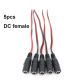 5x DC female