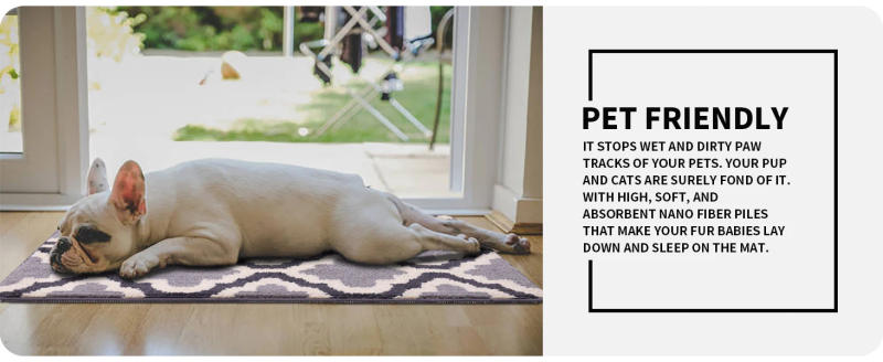 Description Picture 5 of itemKitinjoy Entrance Door Floor Mat Non-slip Soft Machine Washable Doormats Super Absorbent Baththroom Floor Mats Decoration Carpet