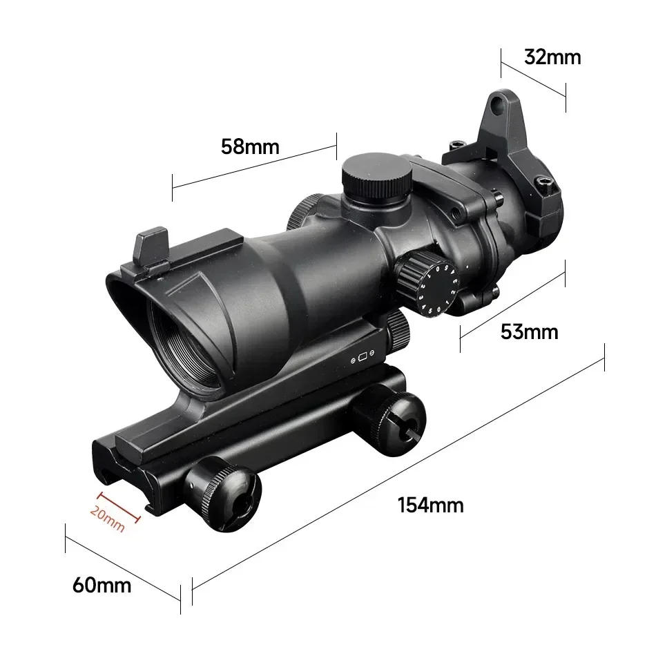 Description Picture 6 of item1X40 1X32 Red Dot Sight Compact Reflex Riflescope 3X44 3.5X30 Tactical Airsoft Sight Adjustable Optics Hunting Rifle Scope