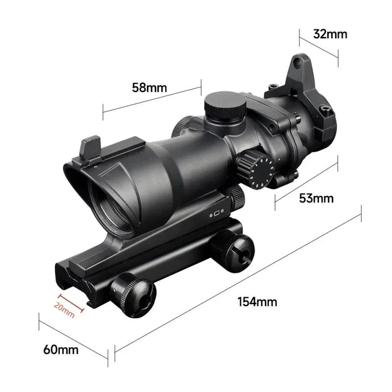 Description Picture 6 of item1X40 1X32 Red Dot Sight Compact Reflex Riflescope 3X44 3.5X30 Tactical Airsoft Sight Adjustable Optics Hunting Rifle Scope
