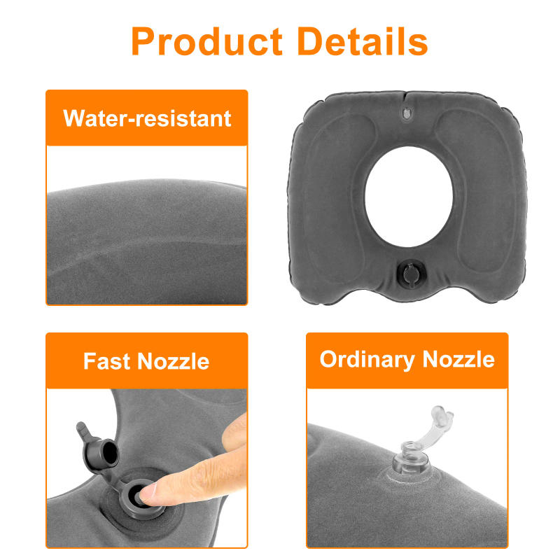 Description Picture 4 of itemInflatable Donut Seat Cushion For Hemorrhoid Pad Adjustable Lightweight Leakproof Inflatable Massage Pillow Comfort Seat Cushion