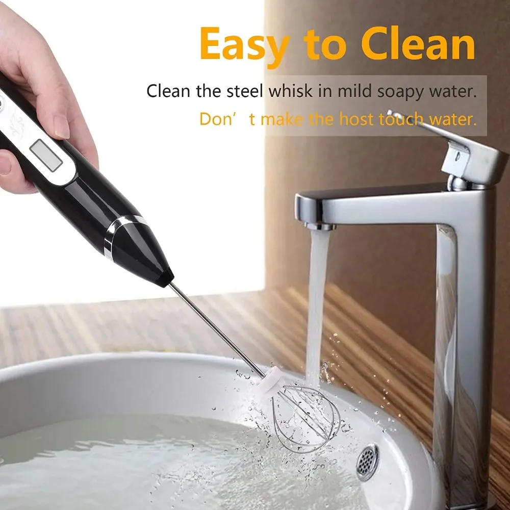 Description Picture 6 of itemProfessional Mini Handheld Foam Maker Automatic Milk Frother for Coffee Milk