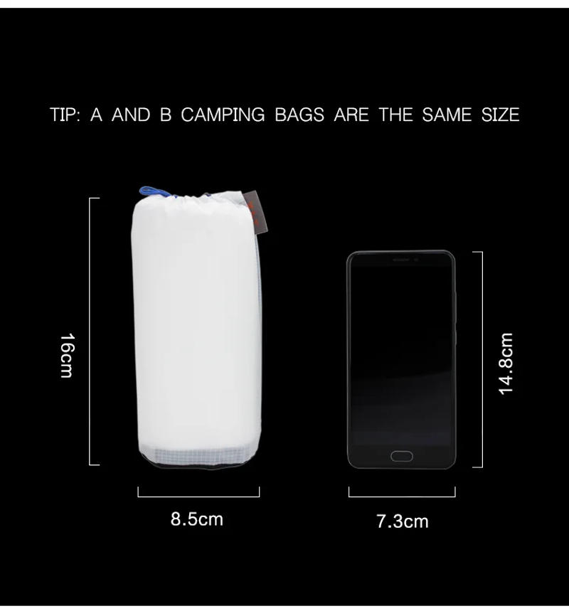 Description Picture 3 of item3F UL Gear Outdoor Professional Camping Hiking Tyvek Sleeping Bag Waterproof Cover Bivy Lining Protection Sleeping Bag