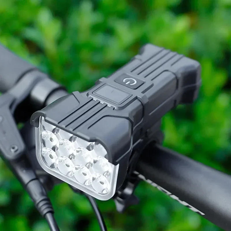 Description Picture 6 of itemBicycle Headlights with Horn 12 LED Bicycle Front Flashlight 140dB Loudly Speakers USB Rechargeable Waterproof Bike Lamp Bells