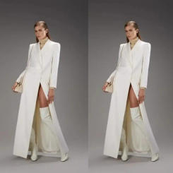 Chic Extended Version Women Spring and Autumn Winter Coat Comfortable and Casual Female Party Only 1 Piece Dress