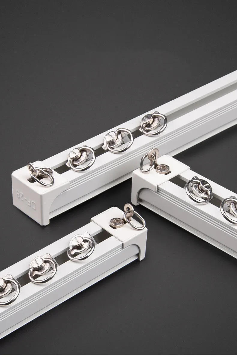 Description Picture 5 of item10pcs Curtain Track Pulley Plastic Stainless Steel Roller Nylon Wheel Window Hardware Accessories Bathroom Curtain Hook Wheel