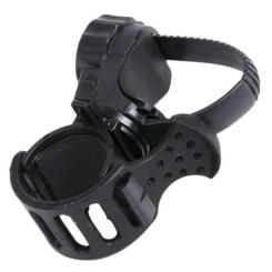 Bicycle Flashlight Holder Mount 360° Adjustable Rubber Straps Cycle Bike Front Torch LED Headlight Clamp Clip Bracket