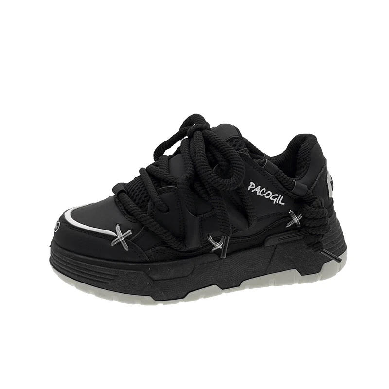 Description Picture 4 of item2024 Candy Color Fashion Women Chunky Walking Sneakers Platform Casual Men Sports Shoes Comfortable Couple Vulcanized Zapatillas