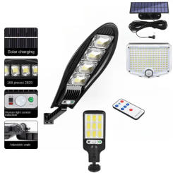 LED Solar Lights Outdoor Garden Street Light With Motion Sensor and Remote Control Waterproof Wall Light for Garage Floodlight
