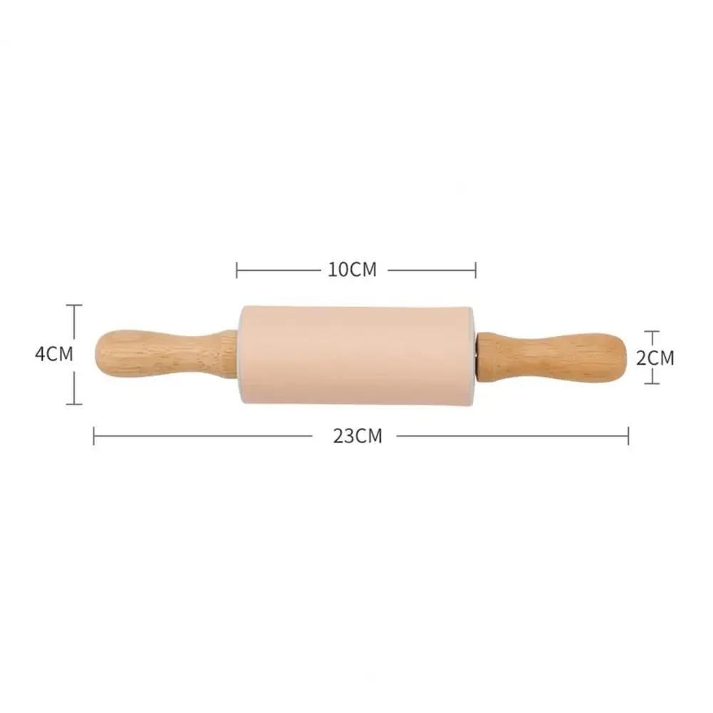 Description Picture 3 of itemPractical Rolling Pin for Restaurant, Useful Children Baking Dough Roller, Silicone Dough Roller Kneading Stick
