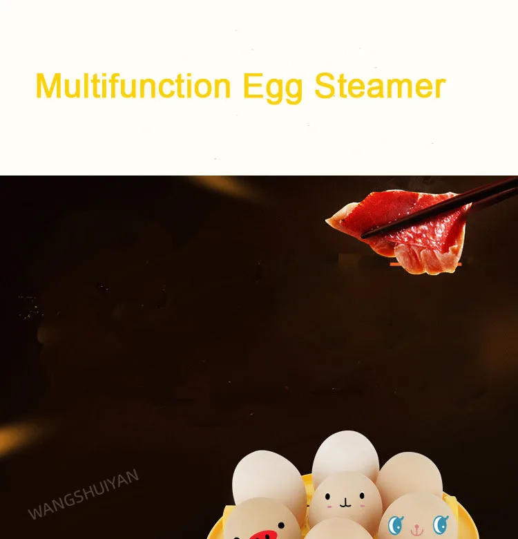 Description Picture 6 of itemMini Household Electric Frying Pan Skillet Fried Eggs Boiler Steamer Non-Stick Fried Steak Pancake Omelette Breakfast Maker